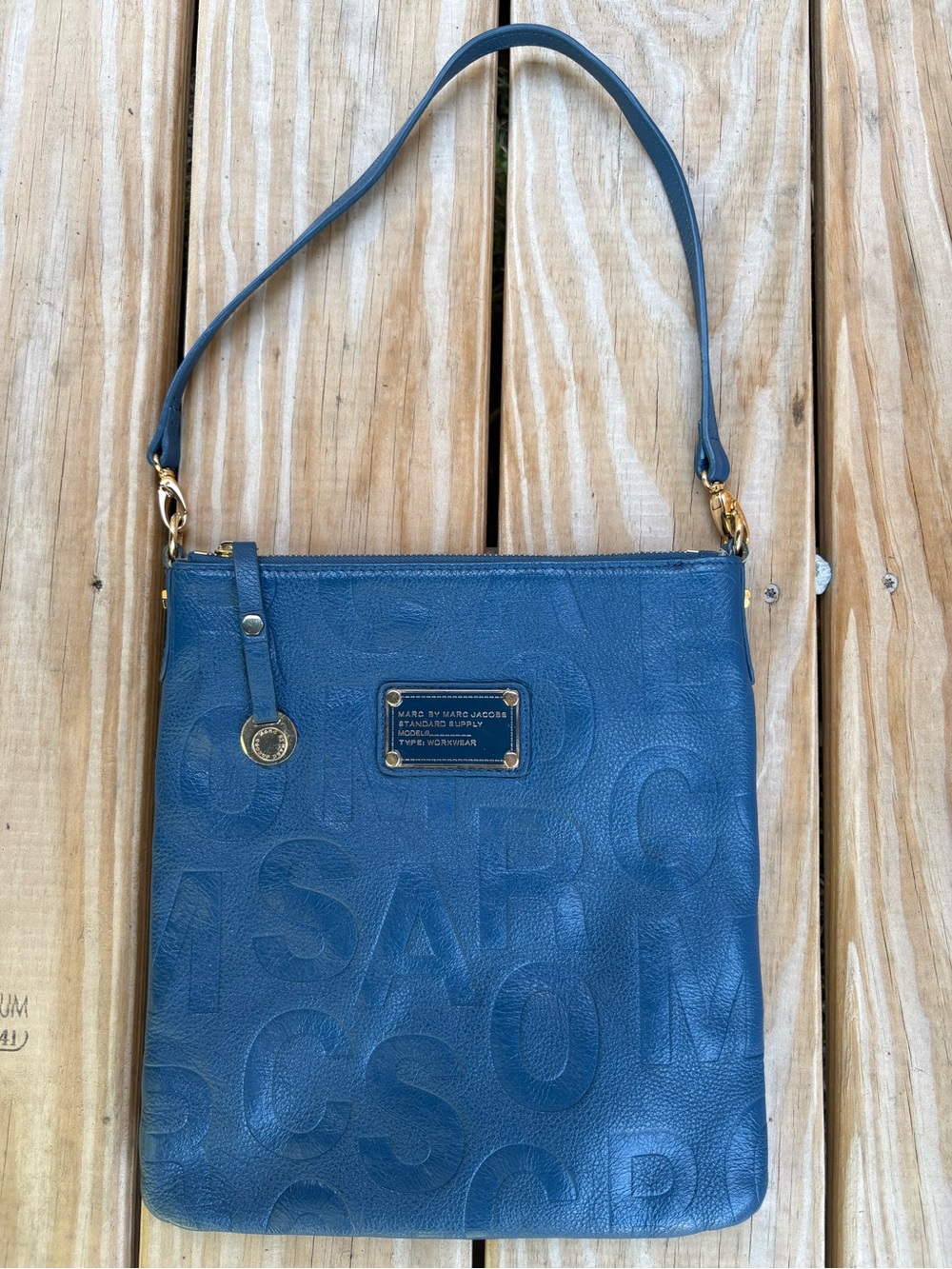 Marc by Marc Jacobs Blue Leather Shoulder Bag